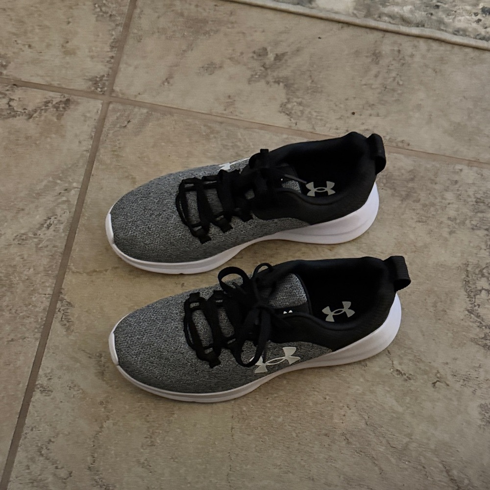 Under Armour Black and Gray Men's Sneakers